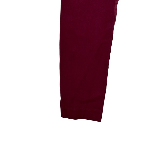 Old Navy Women's Pixie Pants Hi-Rise Skinny Chino Secret Slim Pockets Red Wine 2 - Picture 7 of 10